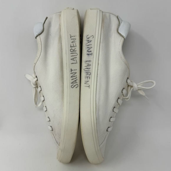 SAINT LAURENT canvas Low-Top Sneakers size 41 - Picture 8 of 9